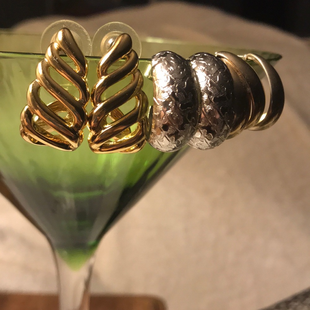 Set of 3 Cuff Earrings